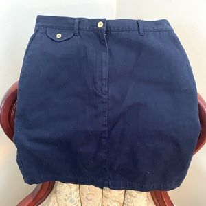 Ralph Lauren Navy Midi Skirt